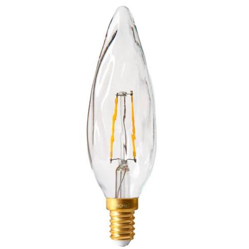 LED filament bulb E14 2W Flame Torch GS8 Light Girard Sudron