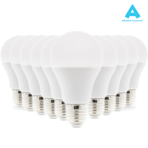 Pack 10 Ampoules LED E27 7W 3000K Standard 603lm Ariane