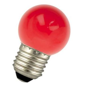 LED bulb E27 1W Spherical Red Ariane