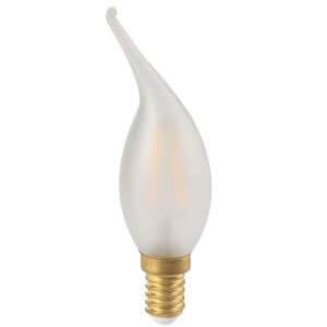 LED filament bulb E14 2W Satin Flame "Gust of Wind" Satin Girard Sudron