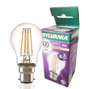 LED filament bulb ToLEDo Retro B22 4W Spherical Clear Sylvania