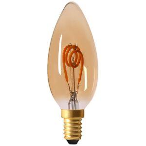 LED filament bulb E14 2W Flame LOOPS Amber Girard Sudron