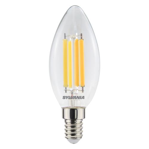 Ampoule LED à filament flamme E14 6W 806 Lumens 2700K Sylvania 