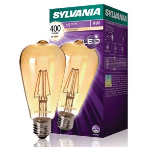 LED filament bulb Edison ToLEDo Retro Vintage E27 4W Amber Sylvania