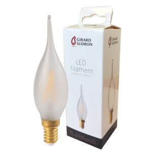 LED filament bulb E14 2W Flame "Big Century" Silky Girard Sudron