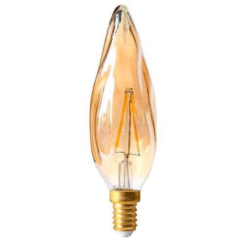 LED filament bulb E14 2W Flame Torch GS8 Amber Girard Sudron