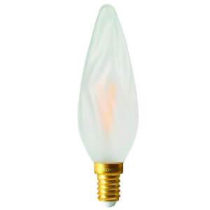 LED filament bulb E14 2W Flame Torch GS8 Satin Girard Sudron