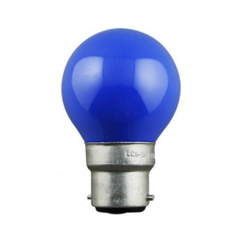  Ampoules B22 sphérique 15W Bleu Ariane