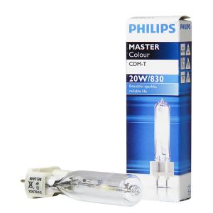 Lampe aux iodures métalliques MASTERColour CDM-T G12 20W 3000K Philips