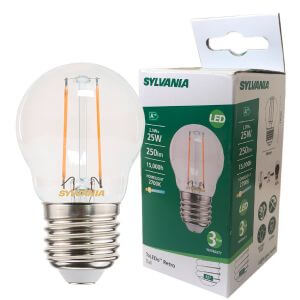 LED Filament Bulb ToLEDo Retro E27 2,5W Spherical Clear Sylvania