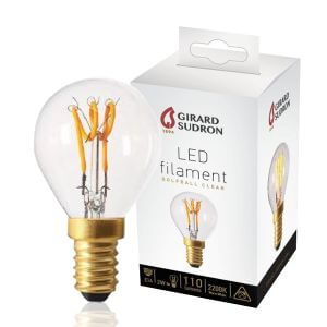 LED filament bulb E14 2W Spherical LOOPS Light Girard Sudron